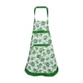 thumbnail image 1 of Women's Floral Apron with Pockets Adjustable Waist Bib Apron for Cooking Baking Gardening and Hostess Gift, 1 of 4