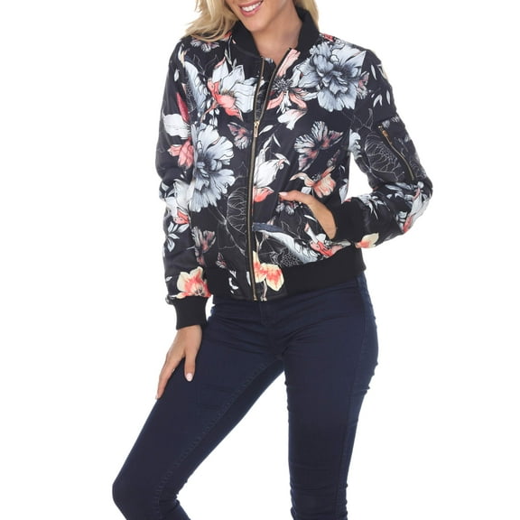 Women's Floral Bomber Jacket