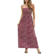 Women's Floral Casual Beach Party Maxi Dress