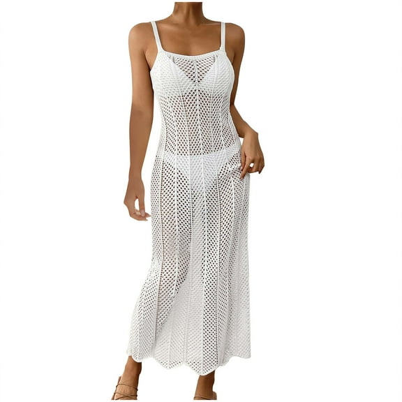 Women's Floral Dress Spaghetti Strap Long Bodycon Dresses Stretch Backless Cami Maxi Mesh Dress 2025 Summer