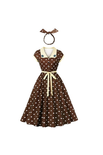 blue dress for baby girl Gretchen Polka Dot Mini Dress | Polka Dot Satin Mini Dress
