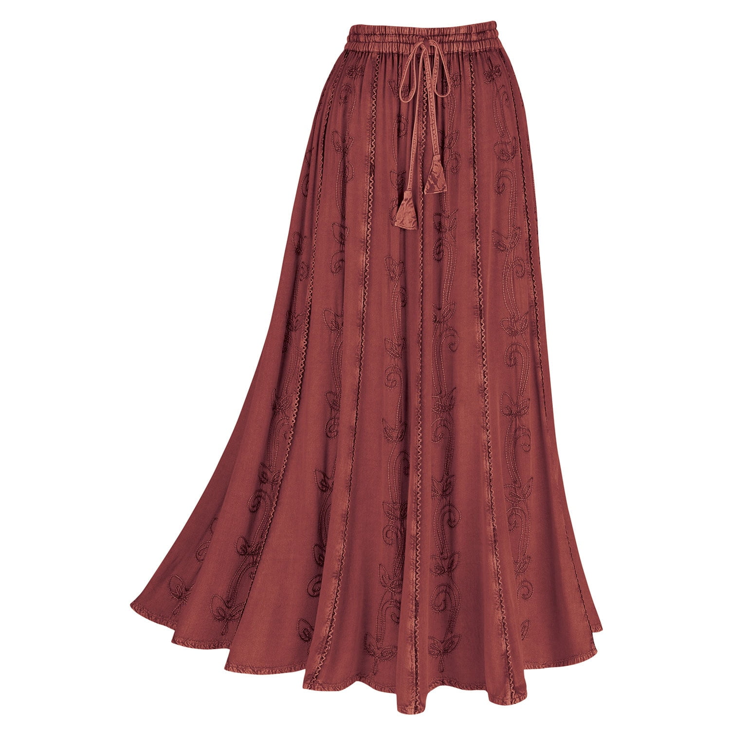 Floral embroidered hotsell maxi skirt
