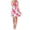 thumbnail image 1 of Women's Floral Fit and Flare Mini Dress, 1 of 2