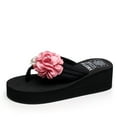 thumbnail image 1 of Women’s Floral Flip Flop With&nbsp;Pearl 2.1 Inch Summer&nbsp;Platform&nbsp;Sandals Girls&nbsp;Heels&nbsp;Thong&nbsp;Shoes Arch Support Comfortable Soft Cushion Floral&nbsp;Wedges Floral Pink 40, 1 of 5