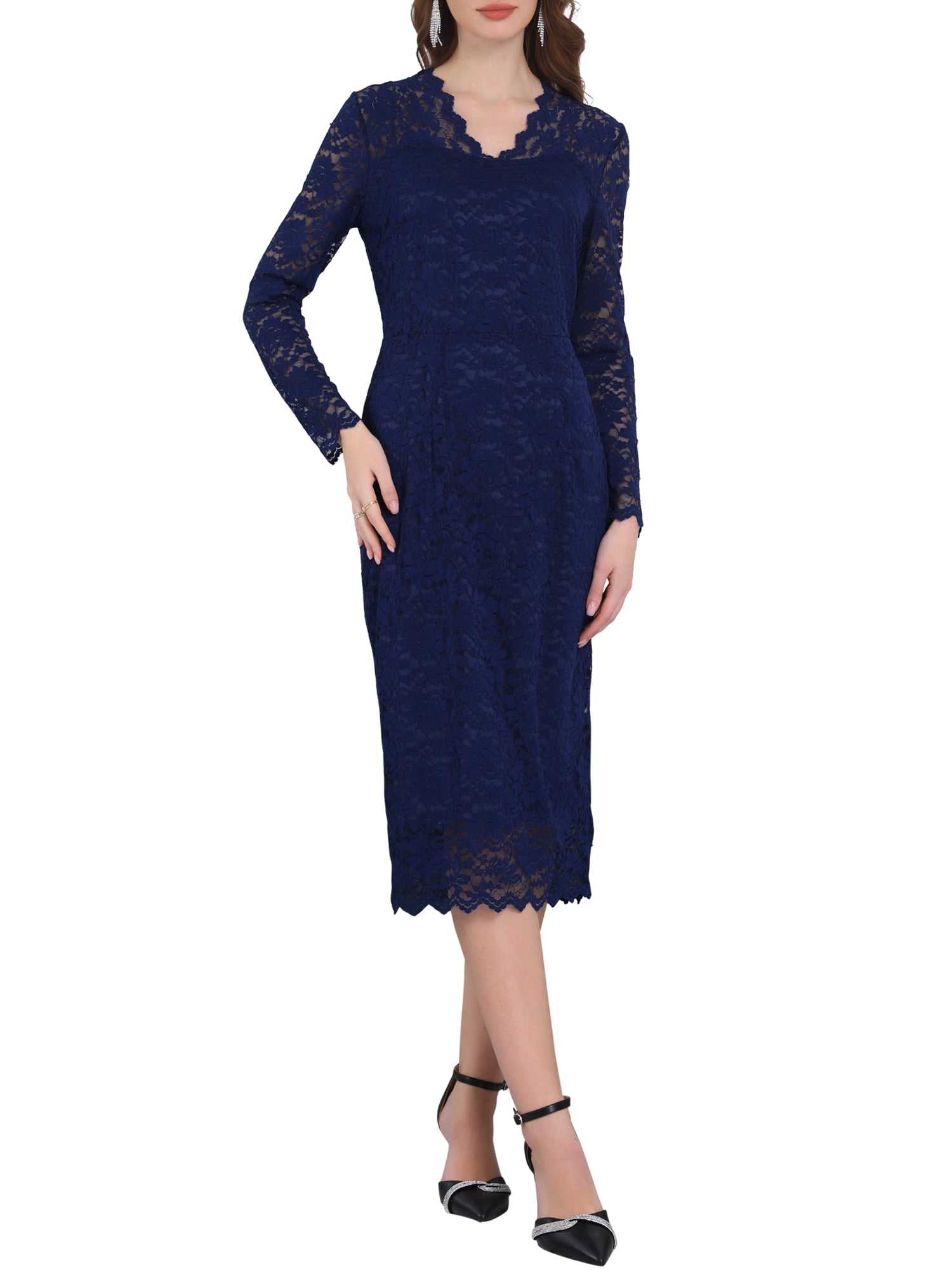 peach lace maternity dress Lace Maternity Dress Large / Caramel
