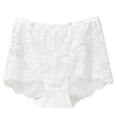 thumbnail image 1 of Women's Floral Lace High Waist Panties Full Coverage Underwear Soft Breathable Mesh Comfortable Stretchable Everyday Wear, 1 of 3