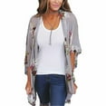 thumbnail image 1 of Women's Floral Loose Kimono Cardigan Boho Chiffon Coat Jacket Blouse High Quality Great For Party Daily Beach Fashion, 1 of 8