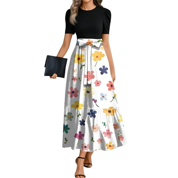 Women's Floral Maxi Dress Summer, Wedding Guest Dresses for Women Spring Backless Bride Homecoming Satin Beige Hawaiian Womens Summer 2025 Tropical Bachelorette Outfit Pink M