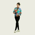 thumbnail image 1 of Women's Floral Print Bomber Jacket – Vibrant and Stylish Outerwear for All Seasons, 1 of 6