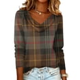thumbnail image 1 of Women's Floral Print Casual Fashion Long Sleeve Pullover Blouse Loose Comfortable Top for Daily Wear Spring Fall Outfit, 1 of 4