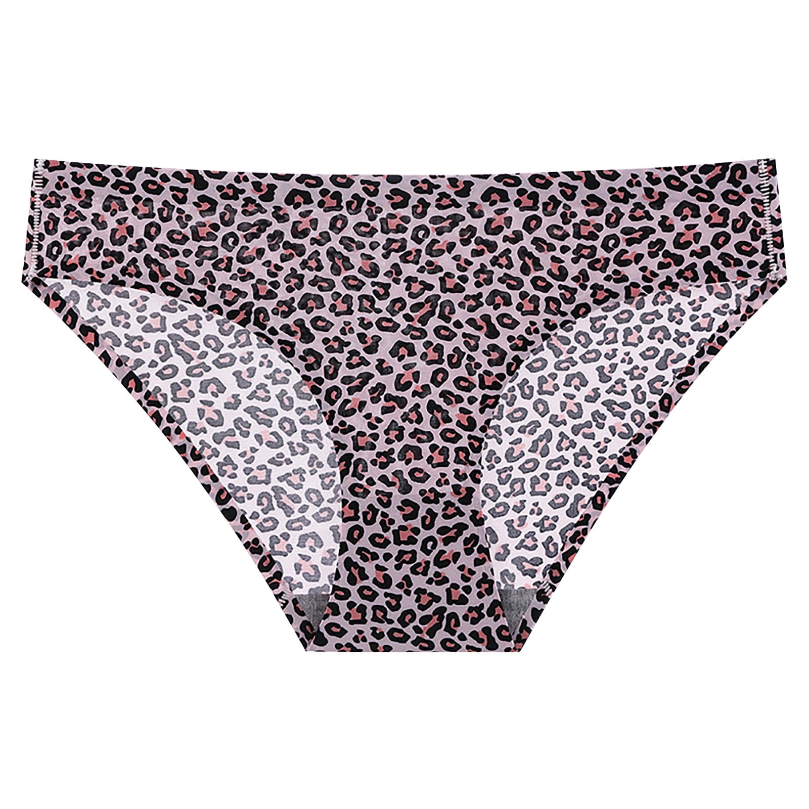 Women's Floral Print Ice Silk Seamless Low Rise Triangle Panties Bulk