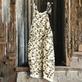 thumbnail image 1 of Women's Floral Print Overalls Wide Leg Jumpsuit Boho Sleeveless Spaghetti Strap Romper Casual Baggy Loose Fit Suspender Pants with Pockets for Summer Beach, 1 of 5
