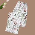 thumbnail image 1 of Women's Floral Print Pajamas Pants Lightweight Elasitc Waist Lounger Pants (Light Green XXXXL), 1 of 3