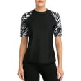 thumbnail image 1 of Women's Floral Print Sleeve Rushguard UPF 50+ Tankini Swim Shirt, 1 of 6