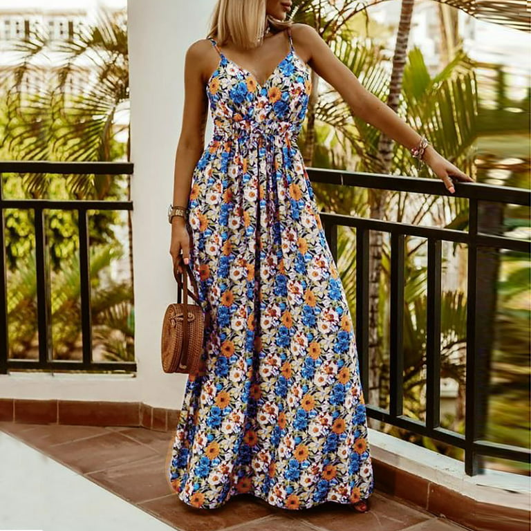 Clothing  Floral print dress long, Fashion outfits, Summer dresses for  women