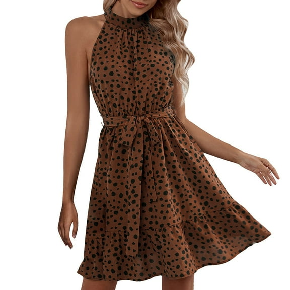 Women's Floral Summer Dress Wrap V Neck Short Sleeve Belted Ruffle A Line Bohemian Maxi Dresses