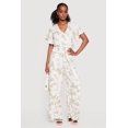 thumbnail image 1 of Women's Floral Tie Waist Wide Leg Pants, 1 of 4