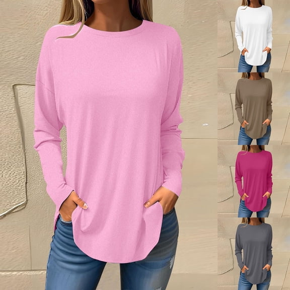 Women's Floral Tunic Long Sleeve Blouse Bohemian Style Casual Fall Top