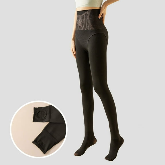 Women's Flower Fairy Water Stockings High Waisted Belly Leggings Autumn And Winter Leg With Velvet Pantyhose Winter Bottoms for Women Thermal Lined Pants Cuddles Long Underwear Women Mens Tall Long