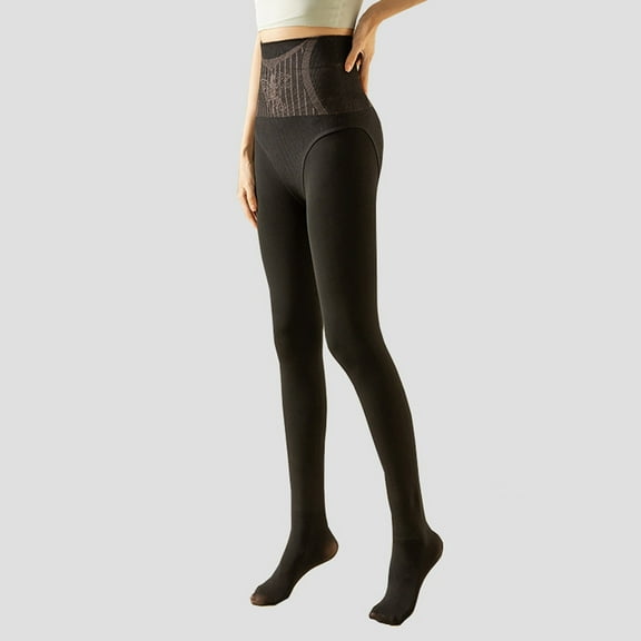 Women's Flower Fairy Water Stockings High Waisted Belly Leggings Autumn And Winter Leg With Velvet Pantyhose Winter Bottoms for Women Thermal Lined Pants Cuddles Long Underwear Women Mens Tall Long