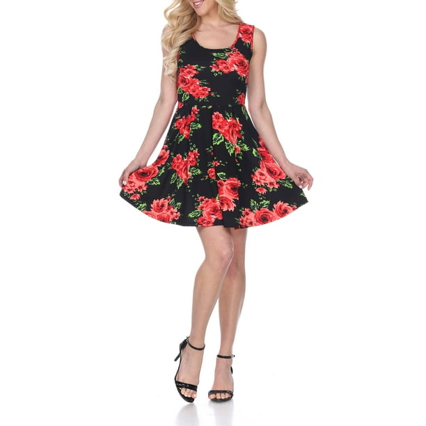 dress fit Floral Fit & Flare Sleeveless Midi Dress – Littlebox India main image 1