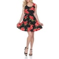 thumbnail image 1 of Women's Flower Print Fit and Flare Dress, 1 of 4