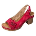 thumbnail image 1 of Fukaraa Women's Chunky Heel Sandals Open Toe Ankle Strap Breathable Summer 2025, 1 of 8
