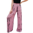 thumbnail image 1 of Women's Flowy Crooped Palazzo Pants Tulip High Waist Wide Leg Capri Pants, 1 of 3
