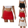 thumbnail image 1 of Women's Flowy Layered Ruffle Skirt, Mini Mesh Detail, Y2K Multi-Layer Trim, Vacation Party Club Night Summer Casual Dressy Outfit, 1 of 5