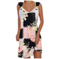 thumbnail image 1 of Women's Flowy Midi Dress Elegant Casual Summer Beach with Adjustable Straps Comfortable Stylish Feminine Outfit, 1 of 2