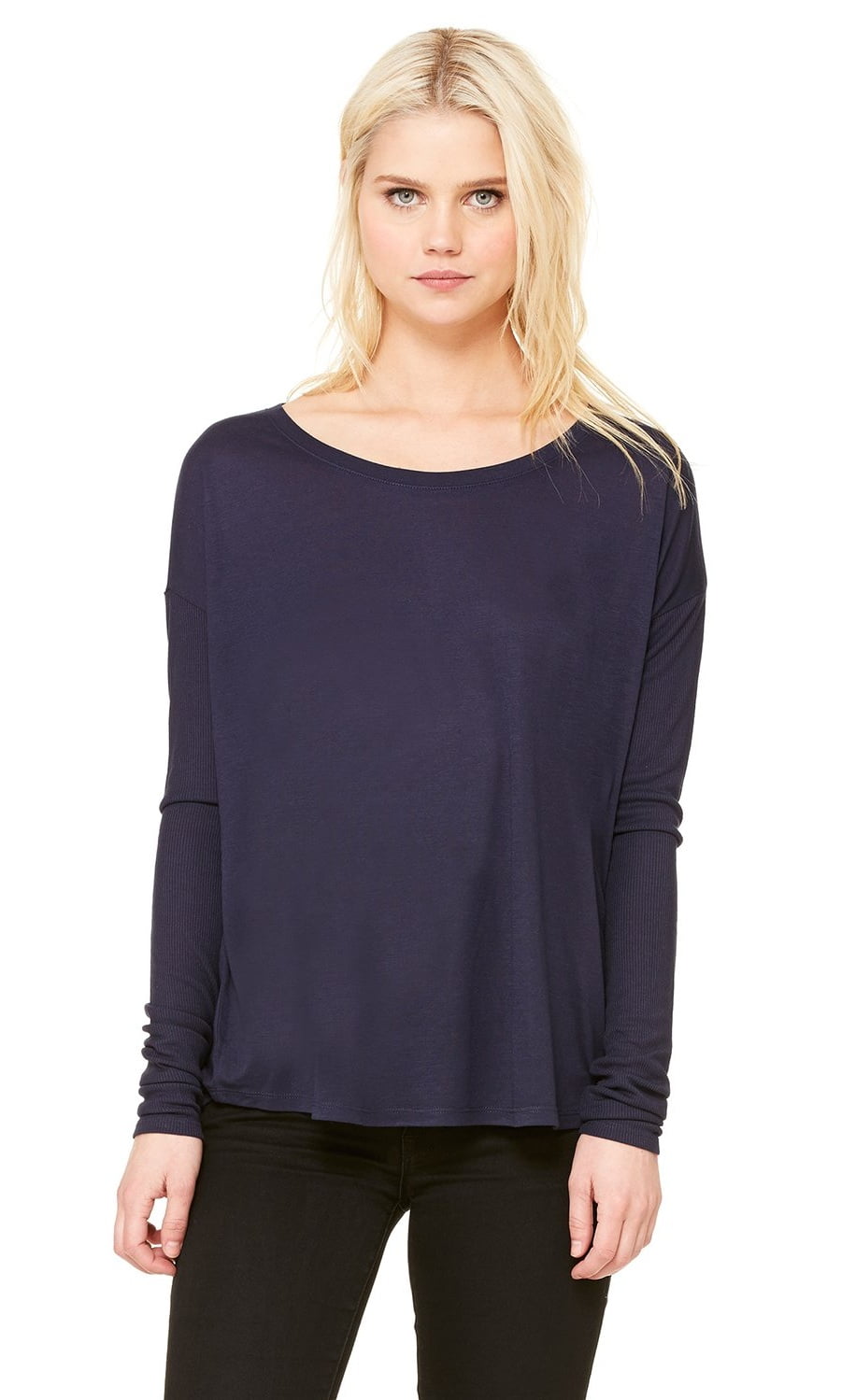 Women's Flowy Rib Long Sleeve T-Shirt