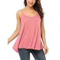 thumbnail image 1 of Women's Flowy Tank Tops Spaghetti Adjustable Strap Basic Cami Loose Fit Camisole, 1 of 6