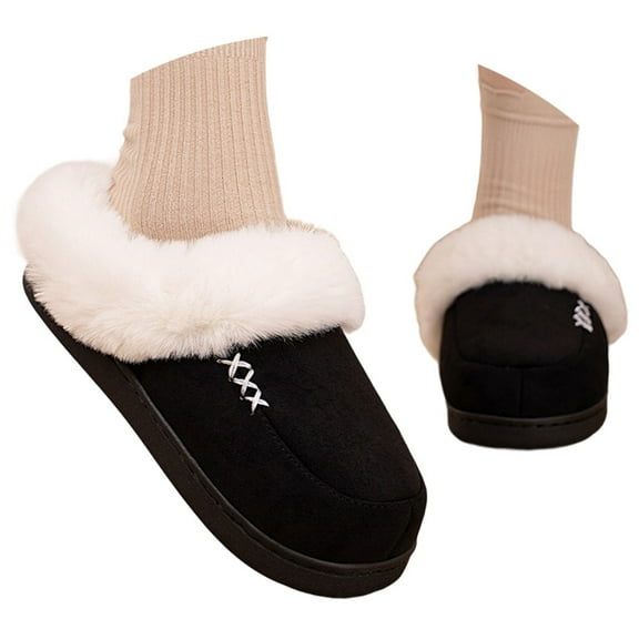 Women's Fluffy House Slippers Fuzzy Cozy Gift for Her Women's Winter Slippers Fuzzy Shoes Cozy Indoor Outdoor Comfortable Soft Warm On Slides For Ladies
