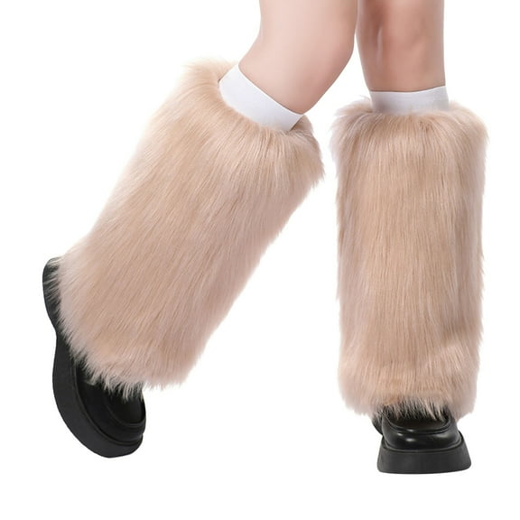 Women's Fluffy Leg Warmers Leg Warmers for Girls Winter Fluffy Leg Warmers Leg Warmers Women Long Soft