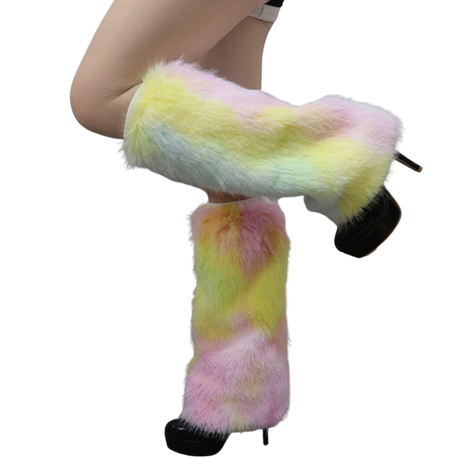 Women's Fluffy Leg Warmers Winter Fluffy Leg Warmers Soft Holiday Wear