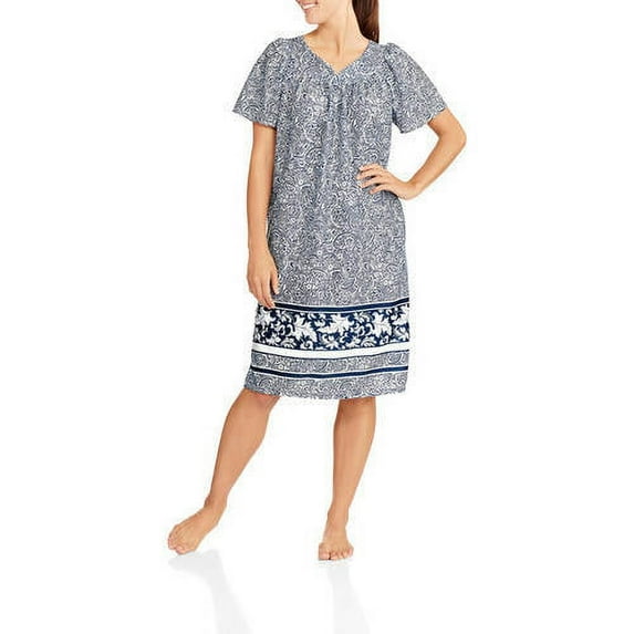 Women's Flutter Sleeve Lounger Sleep Gown (Sizes S-3X)