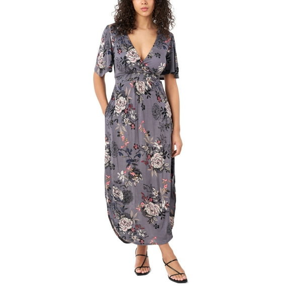 Women's Flutter Sleeve Molded Cup Dress - Exalibur