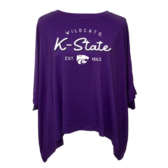 Women's Flying Colors Apparel Purple Kansas State Wildcats Felicity Flowy T-Shirt