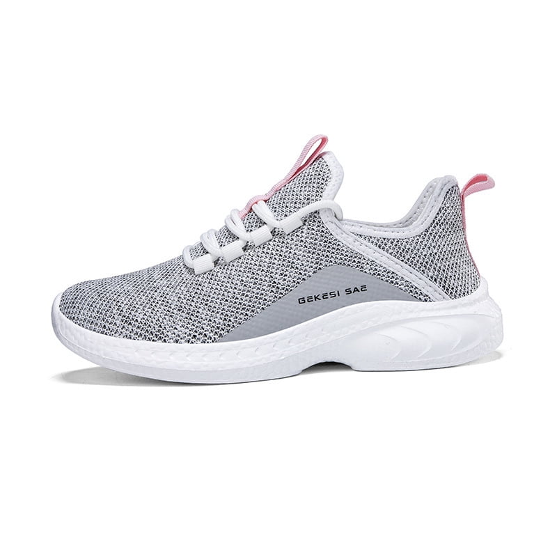 Women's Flying Woven Breathable Lace-up Casual Running Shoes, Tennis Shoes