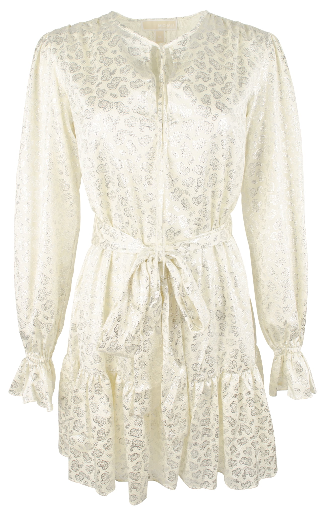 flutter sleeve v neck dress Women's Madeline Flutter Sleeve Dress - White - Size XS