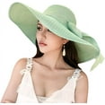 thumbnail image 1 of Women's Folable Floppy Hat,Wide Brim Sun Protection Straw Hat, Summer UV Protection Beach Cap, 1 of 7