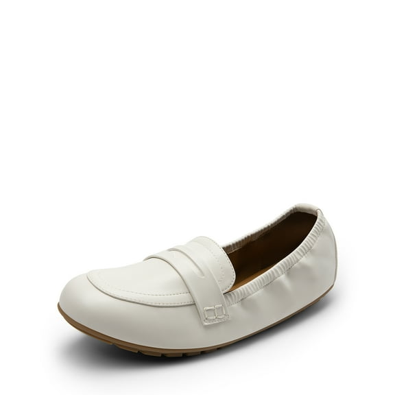 Women's Foldable Loafers Round Toe Ballet Flats, Lightweight Comfortable Slip-On Dress Shoes