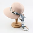 thumbnail image 1 of Women's Foldable Roll Up Floppy Straw Beach Hat Summer Sun UV UPF50 Caps, 1 of 3