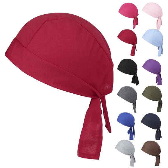 Women's Foldable Solid Print Cotton Slouchy Beanie Comfort Head Cover
