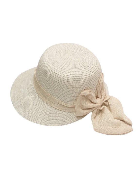 Women's Foldable Straw Beach Hat Wide Brim Floppy Roll Up UPF 50+ Sun Protection Summer