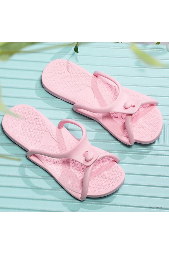 Women's Foldable Travel Flip Flops-Women's Portable Beach Sandals,Soft Sole Folding Shoes for Women Sold by WHLBF 39-40