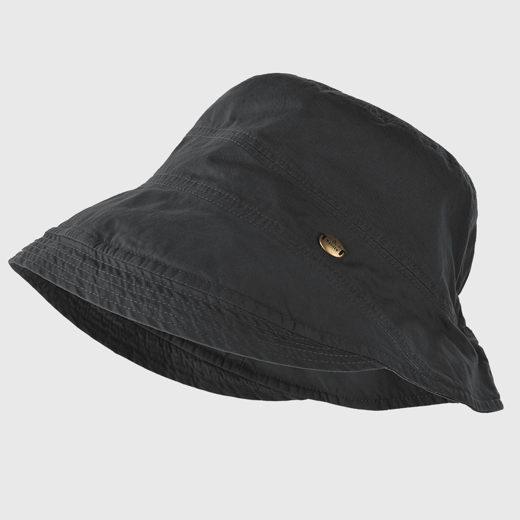 Women's Foldable Wide - Brim Bucket Sun Hat - Black - Walmart.com