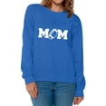 thumbnail image 1 of Women's Football Mom Graphic Sweatshirt Tops White Mother's Day Gift Sports Mom, 1 of 4