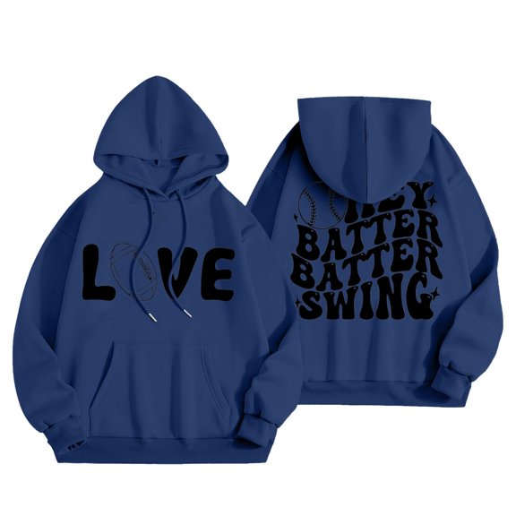 Women's Football Print Hoodie Long Sleeve Drawstring Sweatshirt with Pockets Comfortable Casual Pullover for Sports and Outdoors