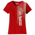 thumbnail image 1 of Women's Football USA Flag T-Shirt, 1 of 2